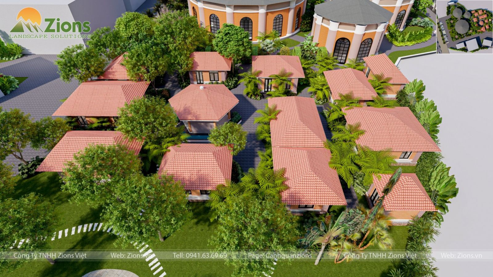 Thiết kế cảnh quan nhà hàng tại Tuyên Quang - Zion's Design